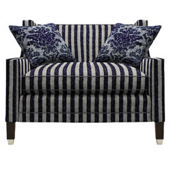 Duresta Grayson Reading Chair, Umber Leg Scirocco Stripe Midnight